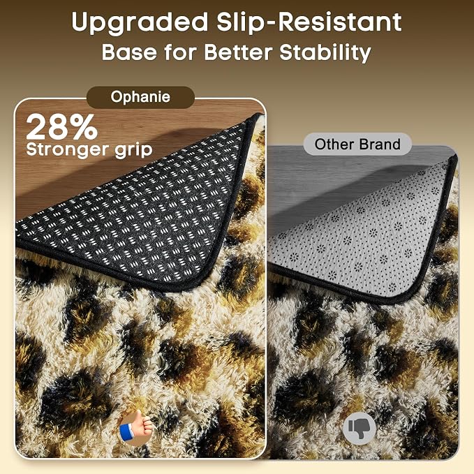 Ophanie 6x9 Leopard Rugs for Living Room Bedroom, Large Cheetah Print Rug - Image 4