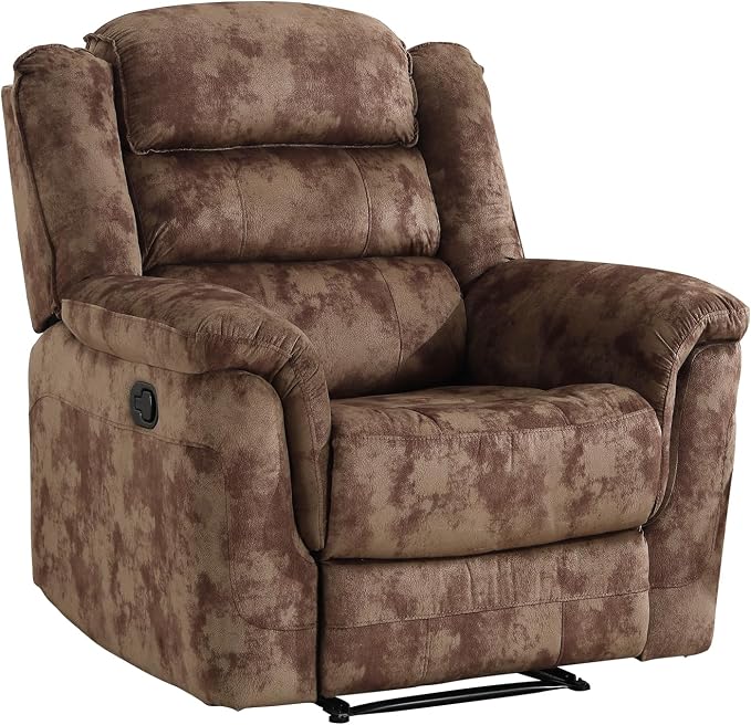 EBELLO Manual Recliner Chair, Soft Fabric Recliner Sofa - Image 8