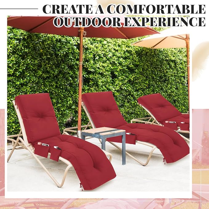 Outdoor Chaise Lounge Cushions - Image 7