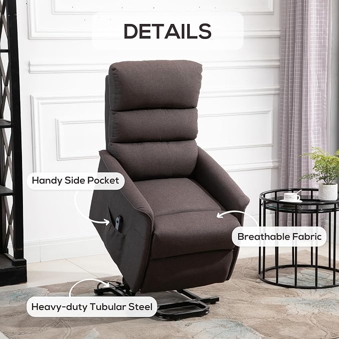 HOMCOM Power Lift Recliner Chair - Image 5