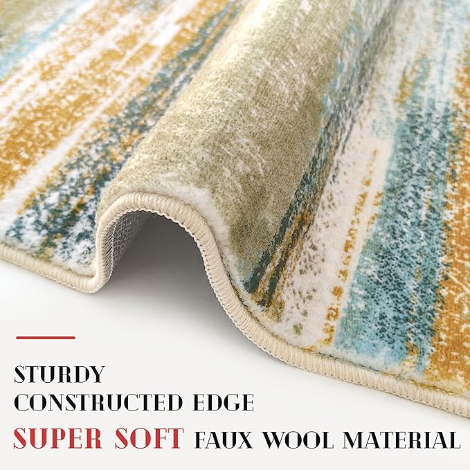 Lansny Modern Abstract Runner Rug 2x10 - Image 5