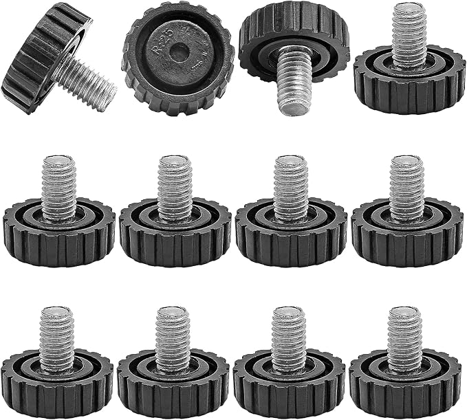 Zorfeter 30 Pcs Screw in Threaded Furniture Adjustable Levelers, M8 x 13mm by Zorfeter