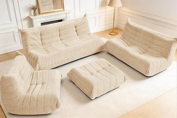 Bean Bag Pouf Ottoman, Foot Stool, Foot Rest - Image 6