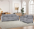 HAOMARKETS 2 Piece Cordory Sofa Sets, Comfy Loveset 2-Seater Sofa and by HAOMARKETS