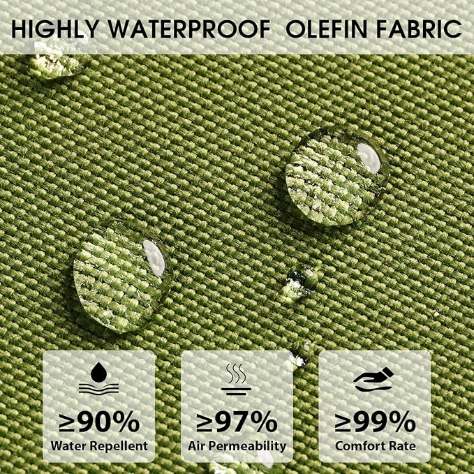 Rocking Chair Cushions with Pillow, Waterproof and Fade-Resistant Thicken - Image 3