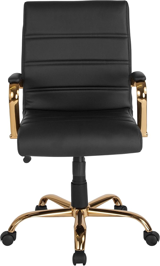Flash Furniture Whitney Mid-Back Swivel LeatherSoft Desk Chair - Image 14