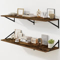 Fun Memories Floating Shelves for Wall, 12 Inch Deep Floating Shelves Set of 2 by FunMemories