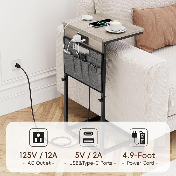 Vagusicc C-Shaped End Table - Image 8