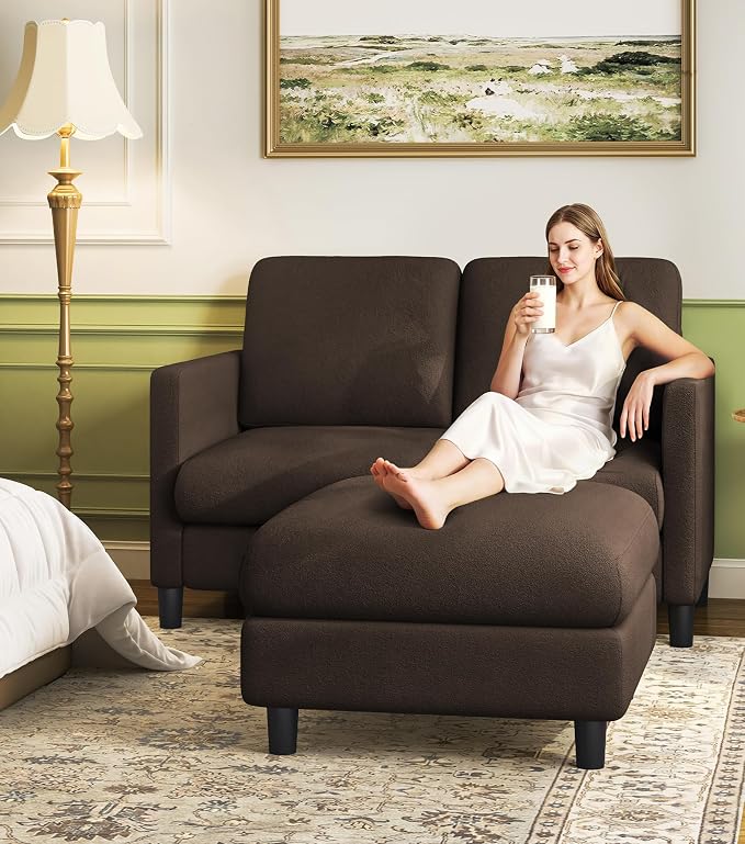 Welzona Loveseat, Comfy Teddy Love Seat - Image 6