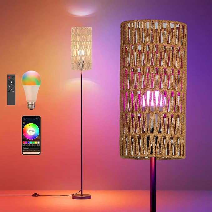 Ruiever Floor Lamp for Living Room, Farmhouse Floor lamp, Modern Standing lamp - Image 3
