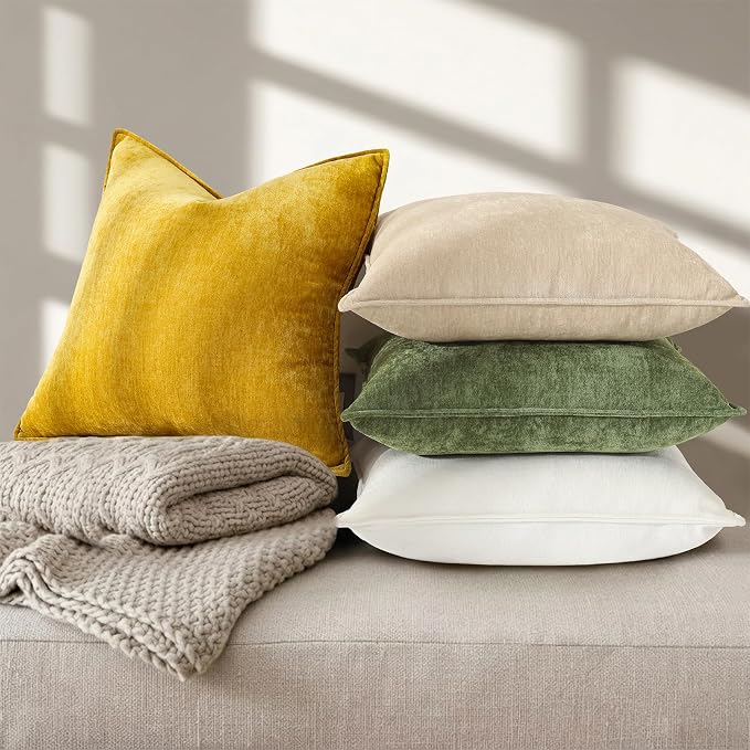 decorUhome Summer Couch Throw Pillow Covers 20x20 Set of 2, Decorative Soft - Image 6