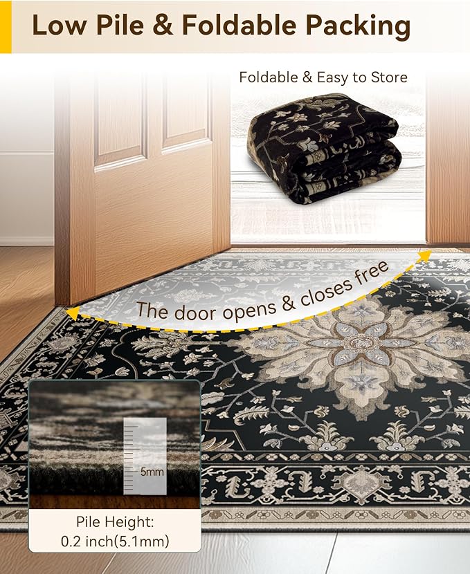 RELEANY Area Rugs 2'6"x4' Kitchen Rugs Entry Rug Small Rugs - Image 5