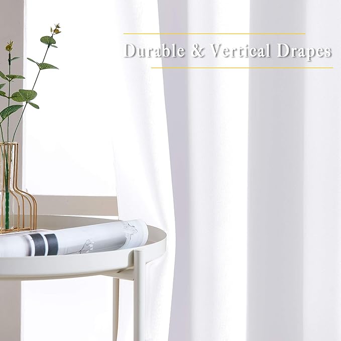 NICETOWN White Window Draperies and Curtains - Image 3