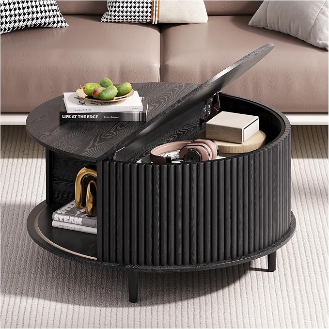 JOINICE, 31.5" Fluted Center Table - Image 7