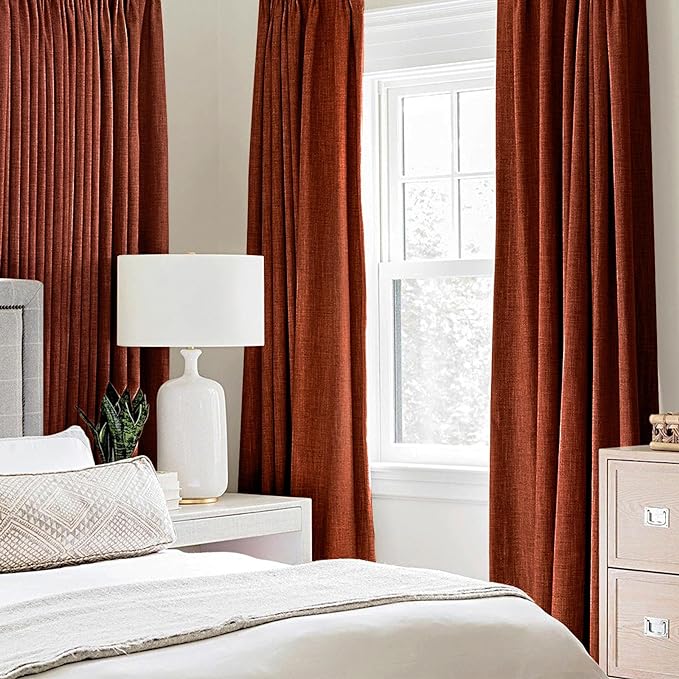 MIULEE Linen Curtains 100% Blackout - Image 2