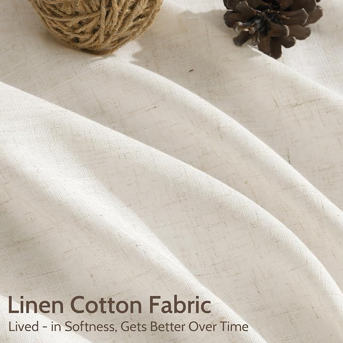 Nanspring Modern Linen Curtains - Image 4