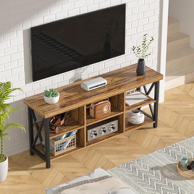 GreenForest TV Stand for TV up to 65 inches, Entertainment Center - Image 6