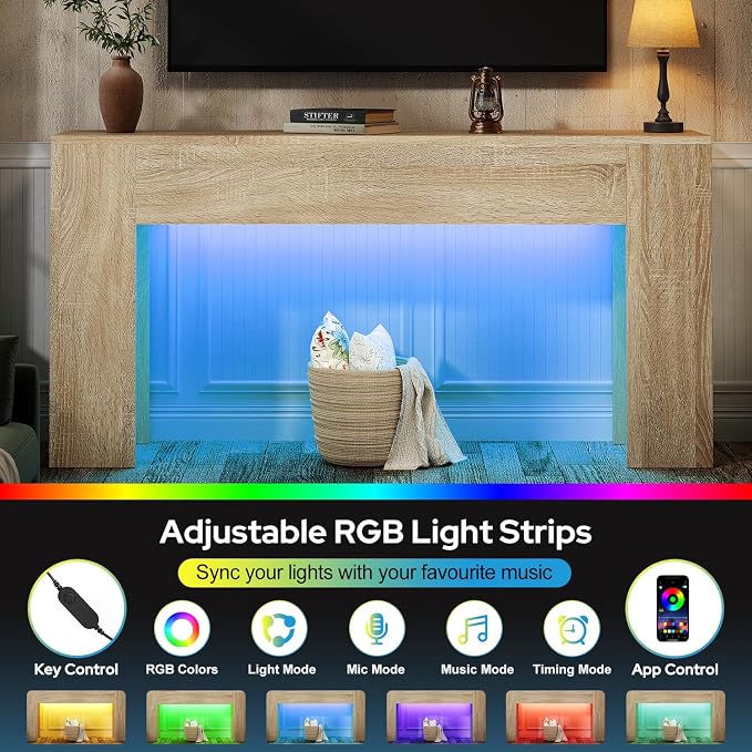 UNIQUITE 63-Inch Long Console Table - Image 4