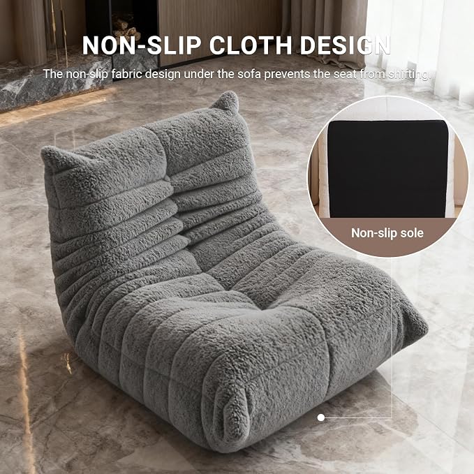 Giant Bean Bag Chair for Adults, Comfy Chair for Bedroom, Memory Foam Chair - Image 6