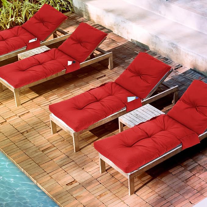 Kigley Outdoor Chaise Lounge Cushions - Image 7