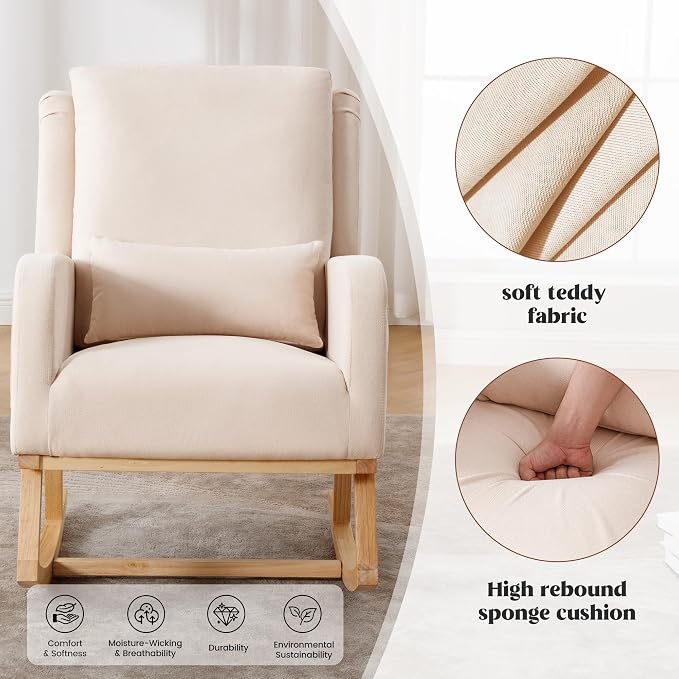 HCHAIRH Rocking Chair Nursery, Nursing Rocking Chairs - Image 5