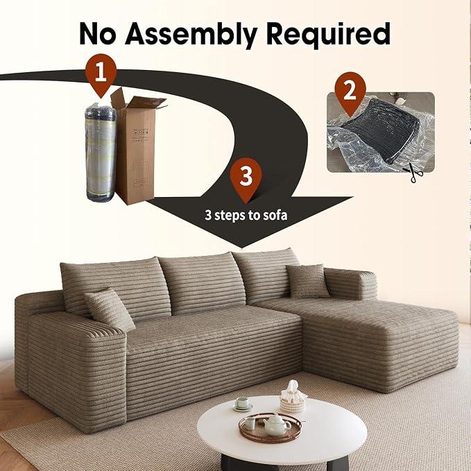 AUGOP 96" Sectional Couches for Living Room Modern Modular Sofa - Image 6
