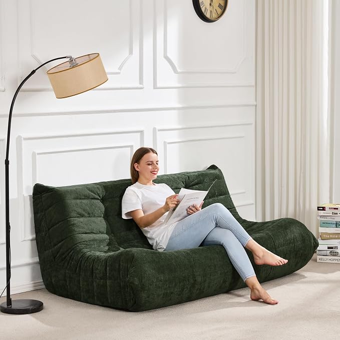 Bean Bag Chairs for Adults Giant Bean Bag Chair Memory Foam BeanBag Chair Bean - Image 3