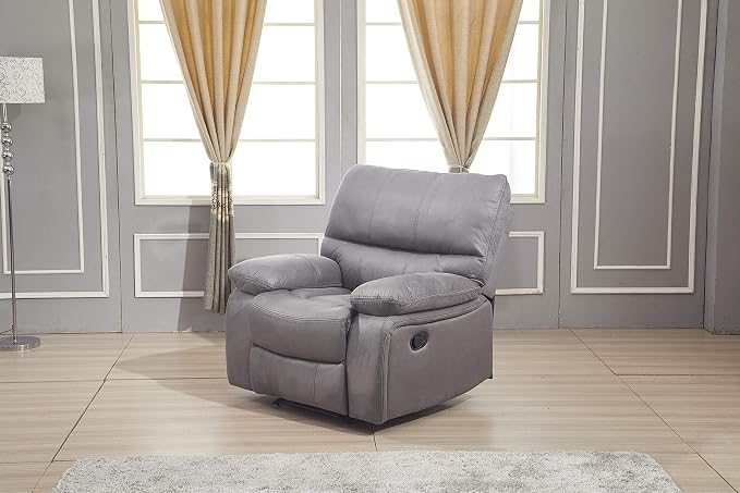 Betsy Furniture Microfiber Reclining Sofa Couch Set Living Room Set 8007 - Image 2