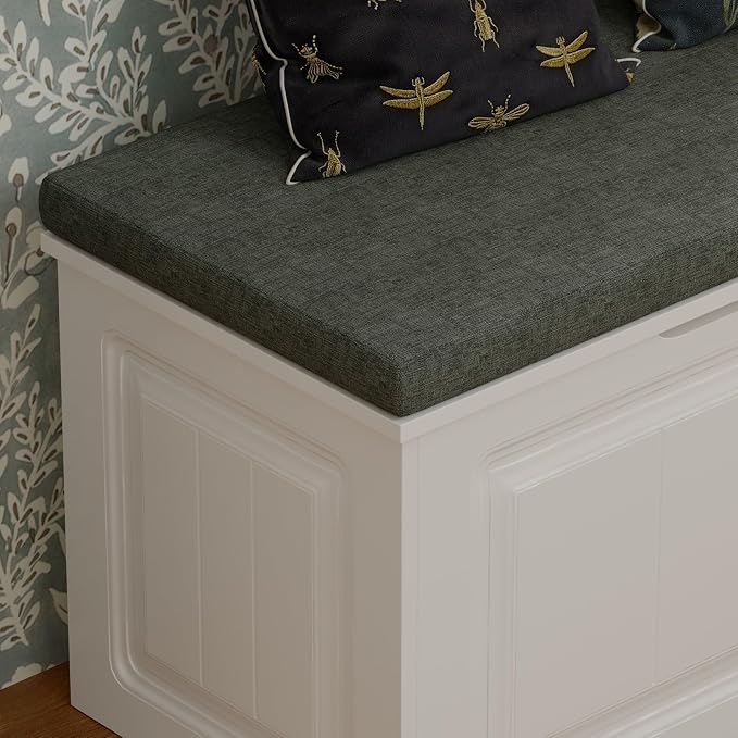 L Shape Storage Bench, Kitchen Breakfast Nook Bench, Backless Corner Bench Nook - Image 7