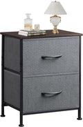 WLIVE Nightstand, 2 Drawer Dresser by WLIVE