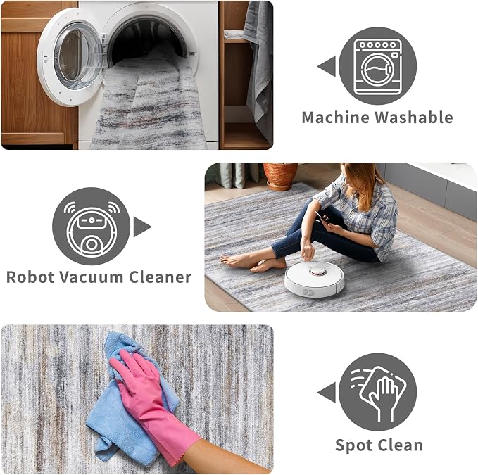 3x14 Washable Hallway Runner Rug: Extra Long Runners - Image 3