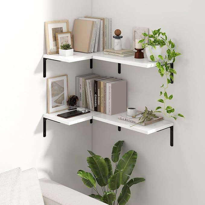 Fun Memories Deep Floating Shelves, 16W x 8D Floating Shelves Set of 2 - Image 6