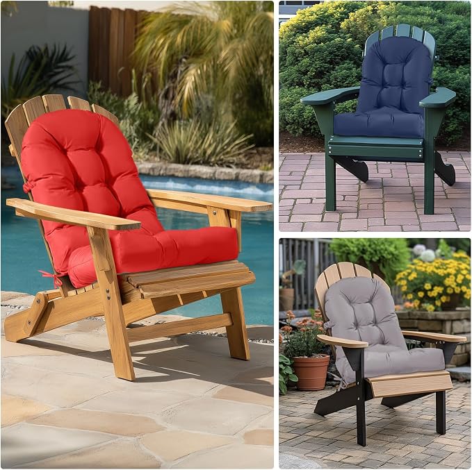 Adirondack Chair Cushion Tufted Waterproof Outdoor Rocking Chair Cushions - Image 7