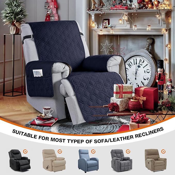 VANSOFY 100% Waterproof Recliner Chair Covers, Recliner Cover Non-Slip Dog - Image 4