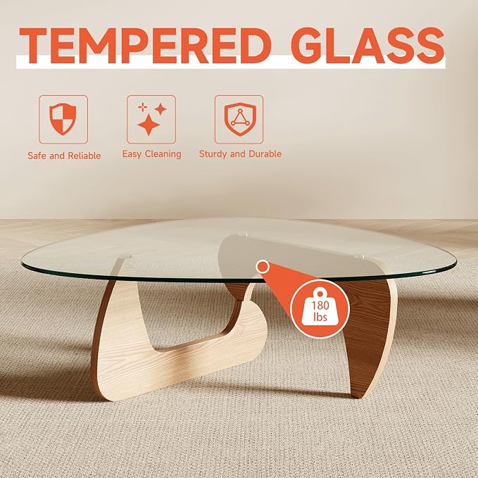 Modern Coffee Table for Living Room and Small Spaces, 35.6" x 25.4" x 15.8" - Image 7