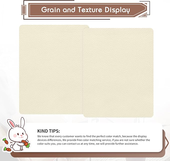 KING MOUNTAIN Leather Repair Patch, 2 Packs 9 x 11 Inches self Adhesive Leather - Image 2