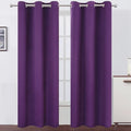 LEMOMO Blackout Curtains 42 x 84 Inch/Purple Curtains Set of 2 Panels/Room by Lemomo