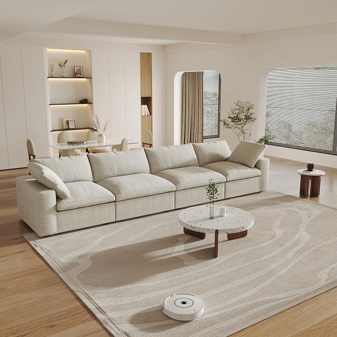 Cloud Modular Sectional Sofa Couch, Minimalist Deep Sofa Couches, Covers - Image 3