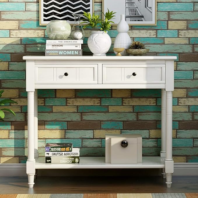 Harper & Bright Designs TREXM Daisy Series Console Table Traditional Design - Image 3