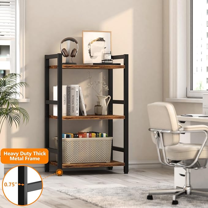 Book Shelf, 3 Tier Bookcase - Image 3