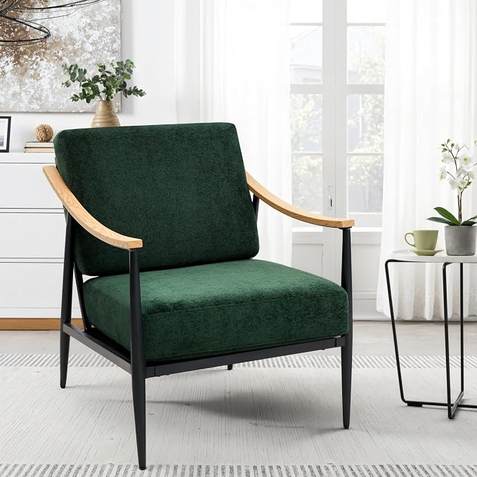 RNKSFX Modern Accent Chair for Living Room Bedroom Mid Century Arm Chair by Yourexpertinhomefurniture