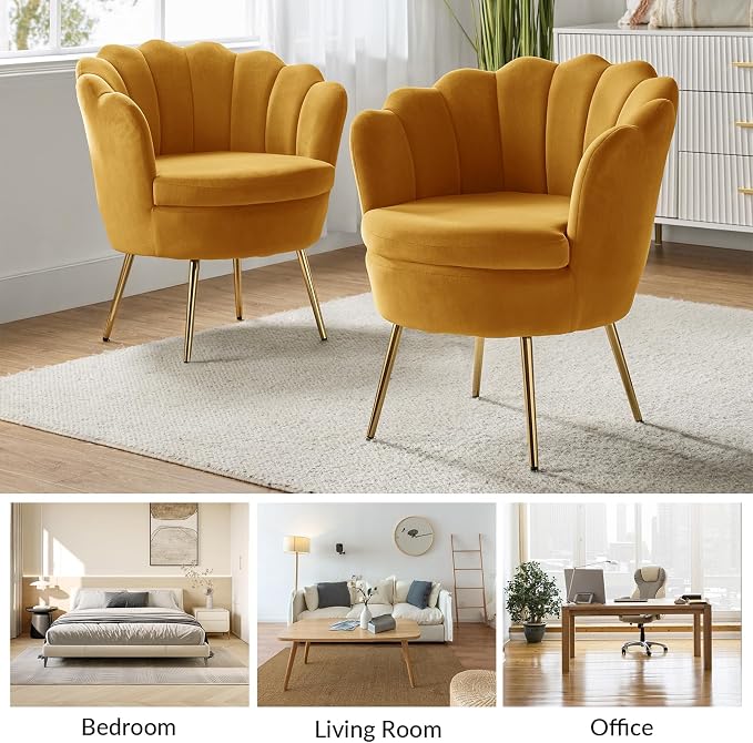 HULALA HOME Velvet Accent Chair - Image 7