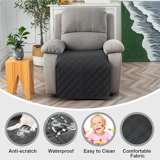Genina Waterproof Recliner Chair Covers, Recliner Cover - Image 2