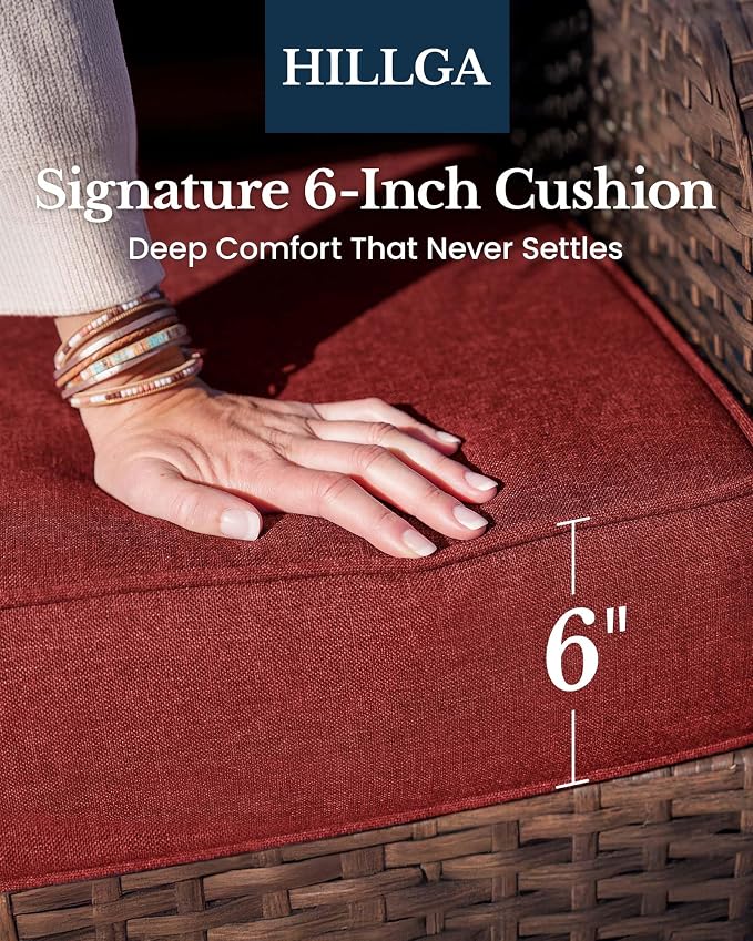 HILLGA 6-Piece Luxury Patio Furniture Set - Image 4