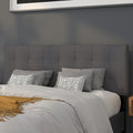 Flash Furniture Bedford Tufted Upholstered Queen Size Headboard in Dark Gray by FlashFurniture