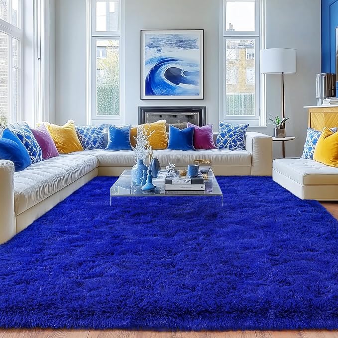 Rugs for Bedroom 4x6, Soft Shaggy Modern Shag Area Rug for Living Room by Quntue