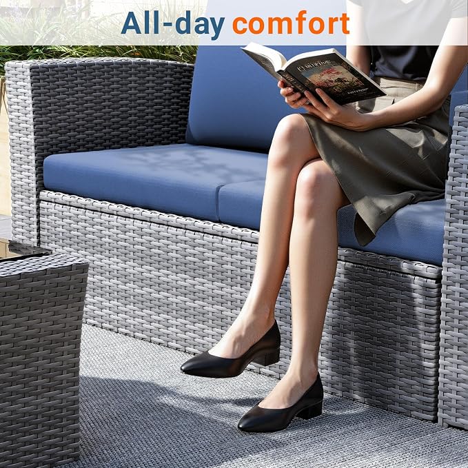 Wisteria Lane Patio Furniture Set, Wicker Outside Outdoor Furniture - Image 4