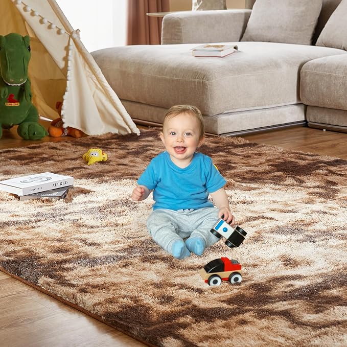 Large Shag Rugs 9X12, Plush Fuzzy Area Rugs - Image 3