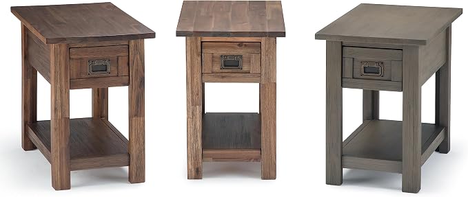 SIMPLIHOME Monroe Narrow Side Table – 14 inch Wide Solid Acacia Wood Narrow End - Image 12