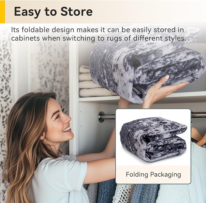 Washable Area Rugs 7x10 Non-Slip Modern Abstract Soft - Image 6